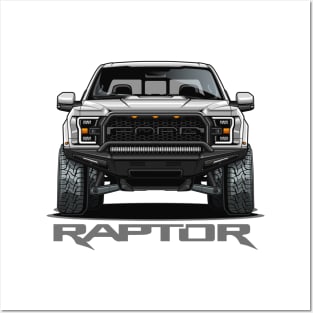 F-150 SVT Raptor (Oxford White) Posters and Art